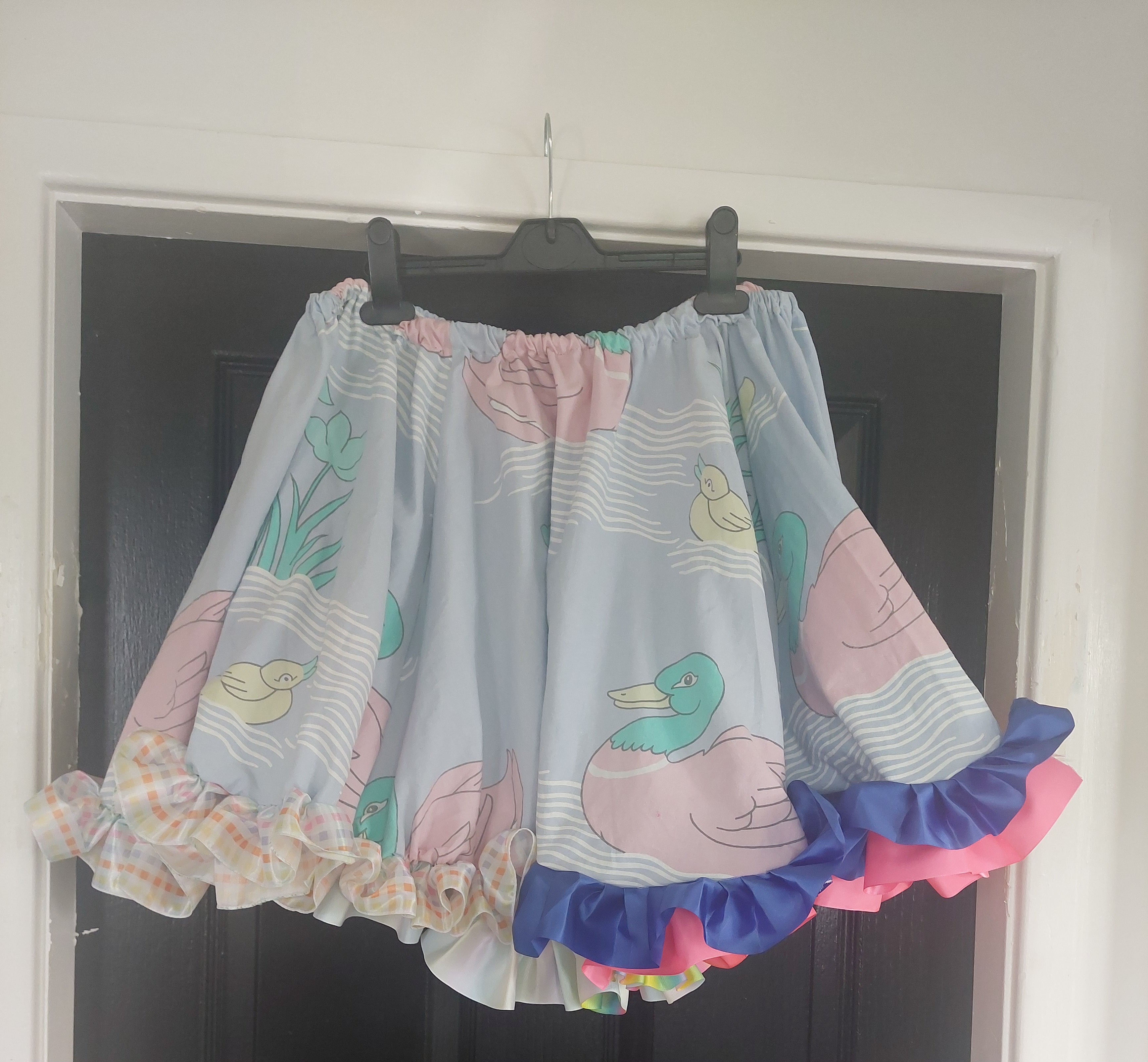 Upcycled Duck Circle skirt!