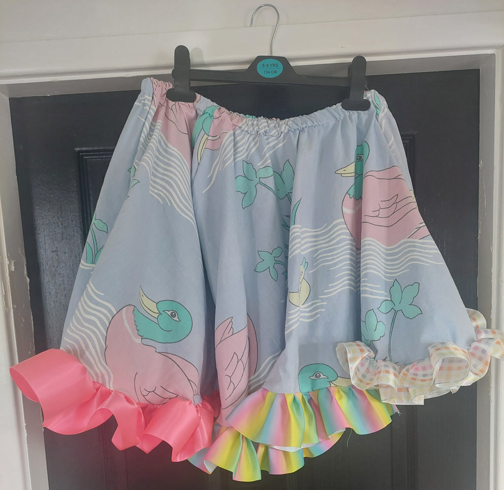 Upcycled Duck Circle skirt!