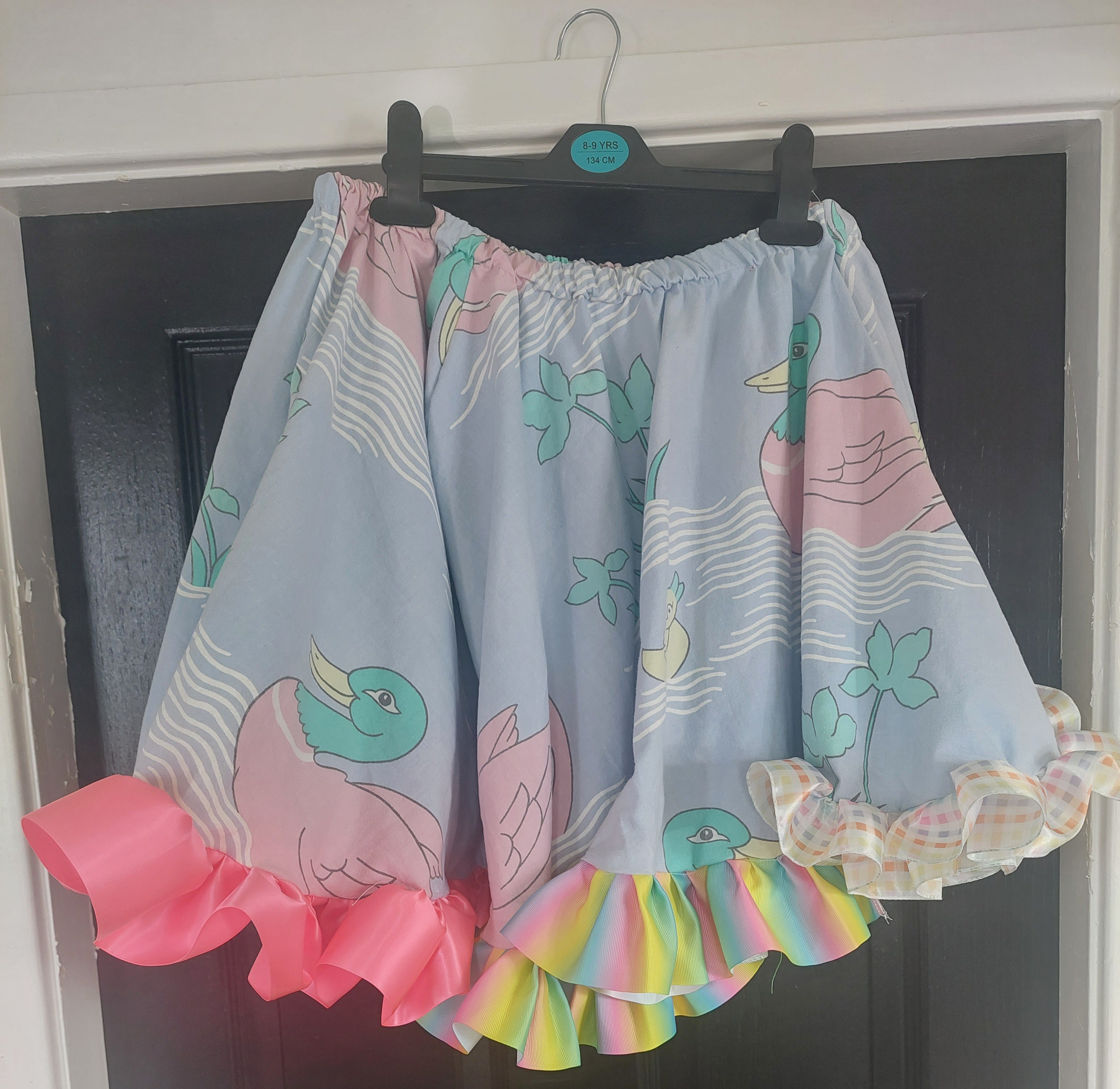 Upcycled Duck Circle skirt!